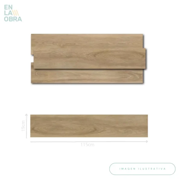 Porcelánico Honey 19x115 (2.55m2) - Imagen 2
