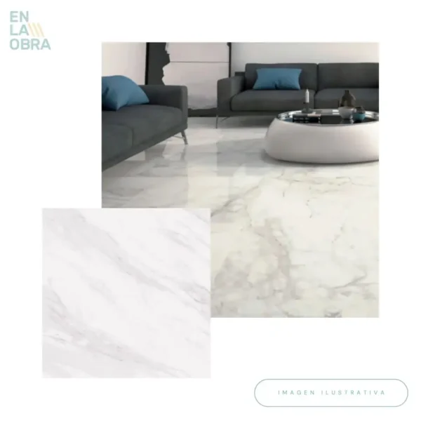 Porcelanato Bianco Volakas 62x62 (1.54m2)