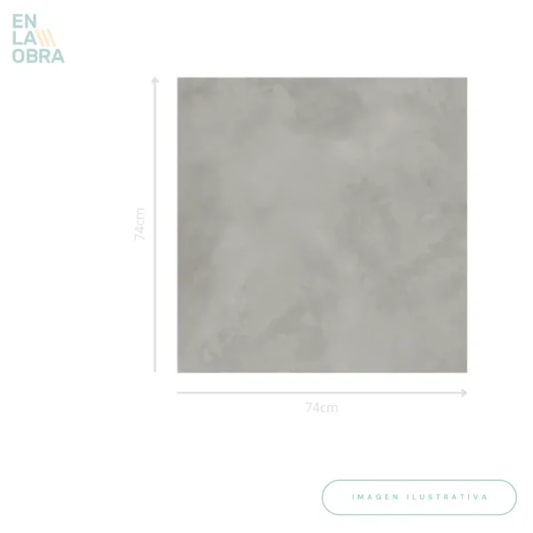 Porcelánico Palladium Cinza 74x74 (3.24m2) - Imagen 2