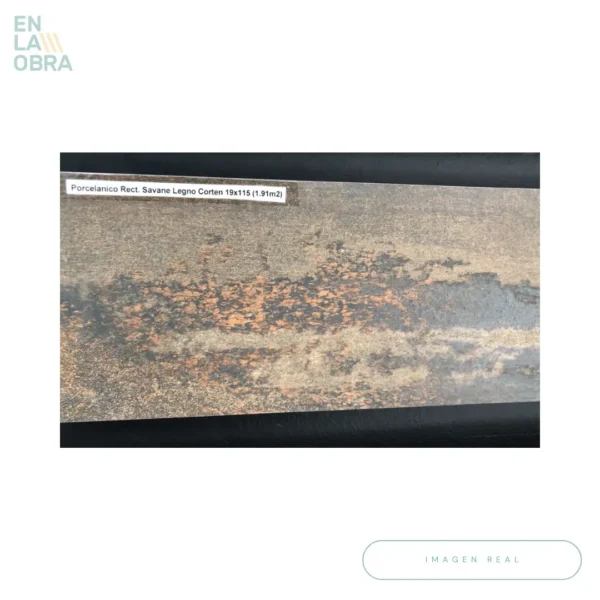 Porcelánico Legno Corten 19x115 (1.91m2) - Imagen 3