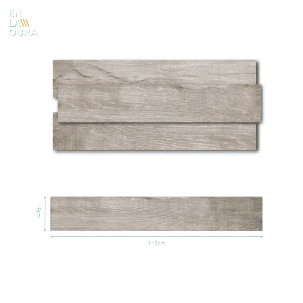 Porcelánico Wood Taupe19x115 (1.91m2) - Imagen 2